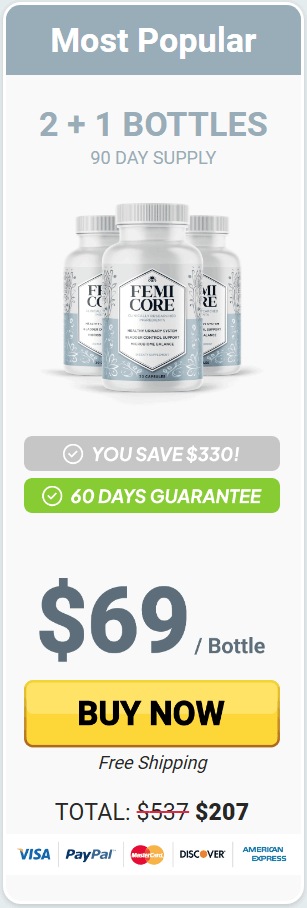 Order FemiCore 3 Bottles